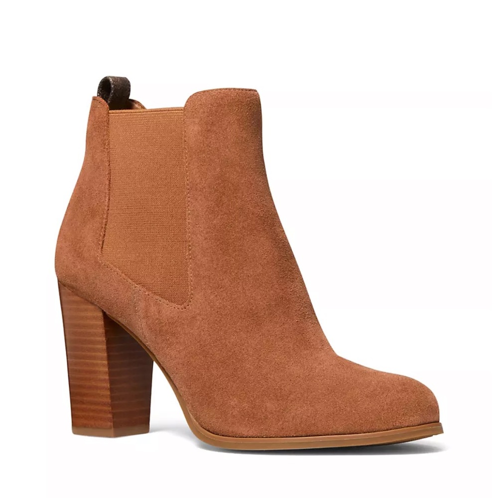 Burnt orange booties